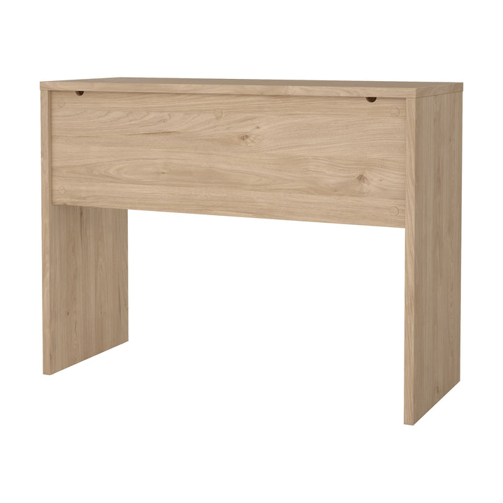 Function Plus 2 skrivebord i lys eikedekor sett bakfra