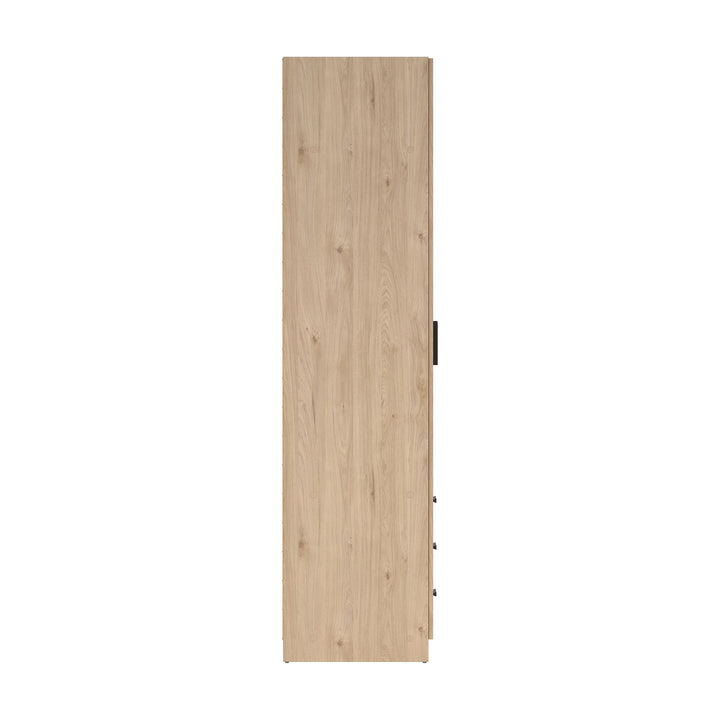 Sprint garderobeskap i jackson hickory sett fra siden