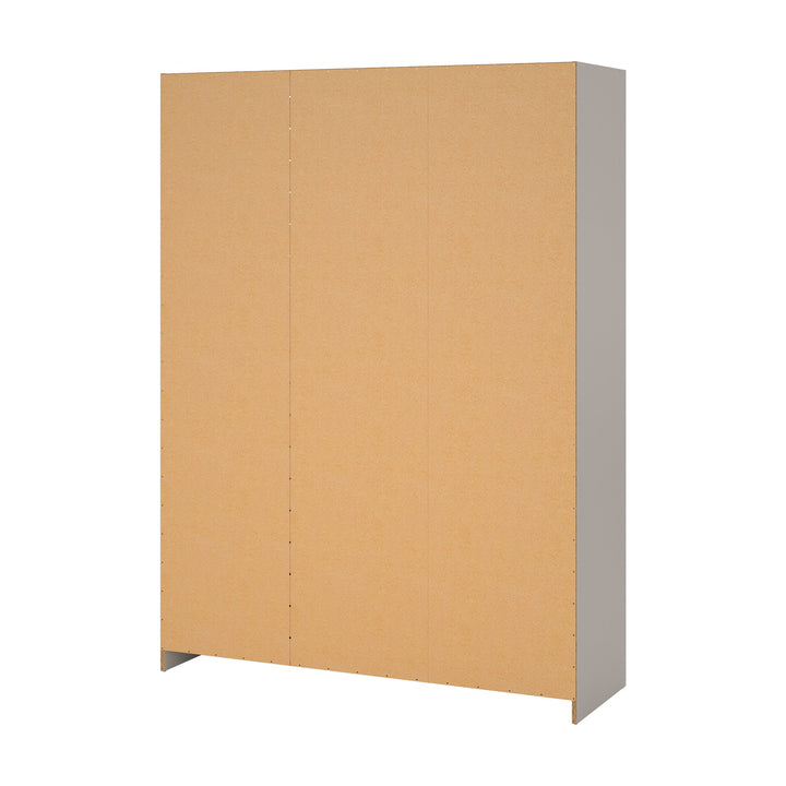Sprint garderobeskap i cashmere lys beige, bakside i brun HDF-plate