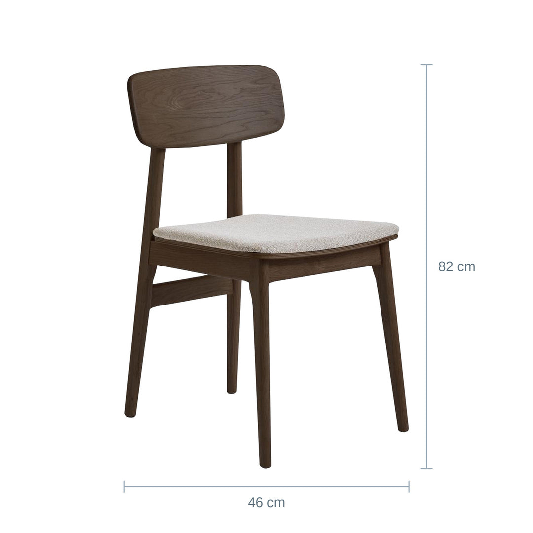 Livo Spisestol, Espresso Eik, Bredde: 46cm — UQ18201631123