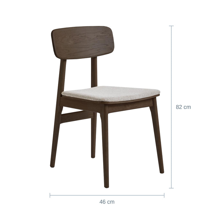 Livo Spisestol, Espresso Eik, Bredde: 46cm — UQ18201631123