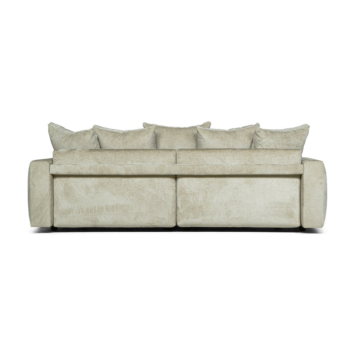 Bellus Glory sovesofa sett bakfra i beige chenillestoff