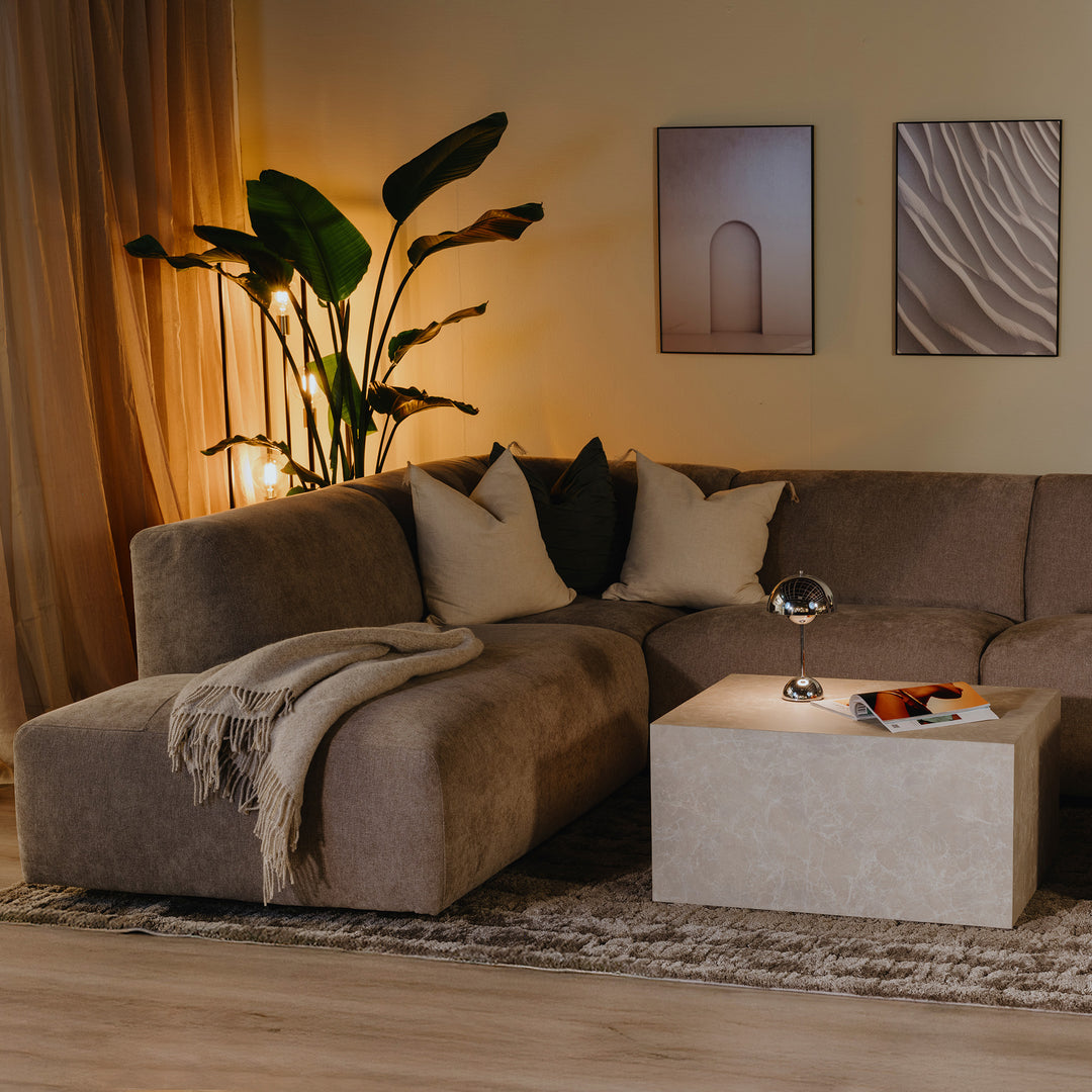 Bellus Olos Hjørnesofa med åpen ende, Naomi, 801, Venstrevendt — US154014118053513