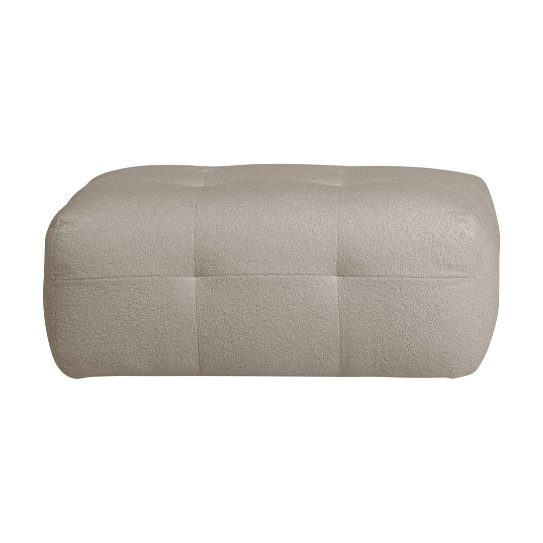 Bellus Moby puff i greige bouclé