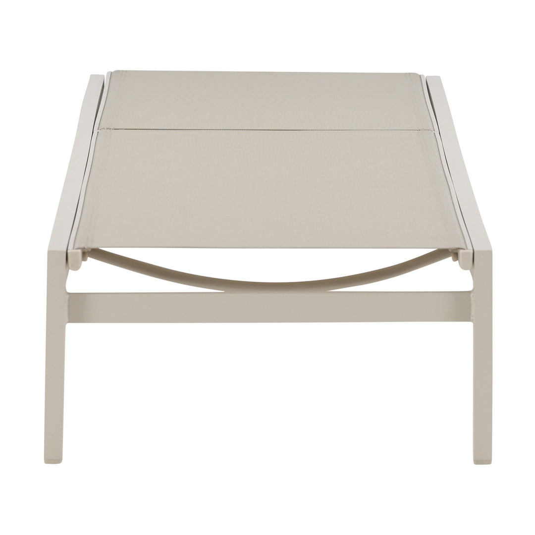Venture Design Copacabana solseng i sand aluminium, sett ovenfra mot duken