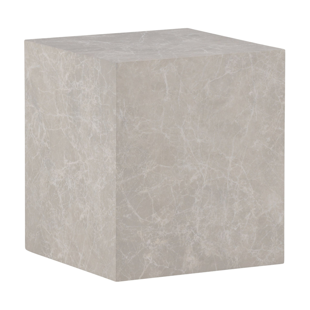 York sofabord i beige, kubeformet