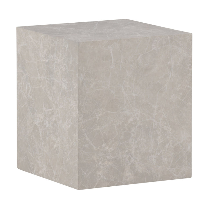 York sofabord i beige, kubeformet