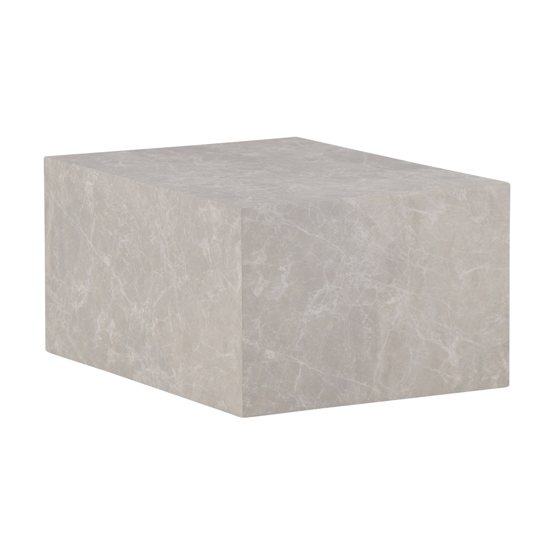York sofabord i beige, kubeformet