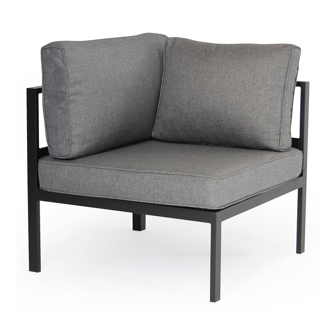 Brafab Leone enkeltmodul med lys grå ramme og beige puter