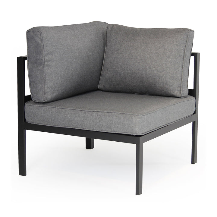 Brafab Leone enkeltmodul med lys grå ramme og beige puter