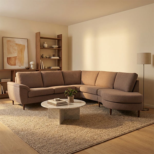 London Bridge Modulsofa, Medium Brown