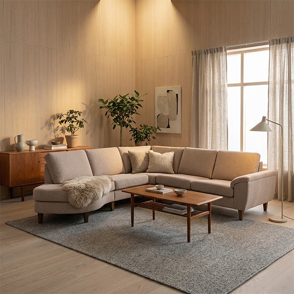 London Bridge Modulsofa, Light Brown