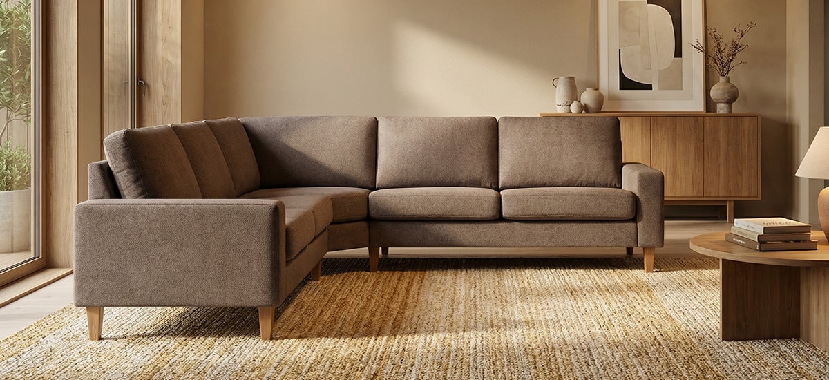 London Bridge Modulsofa, Medium Brown