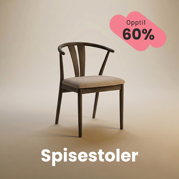 Opptil 50% på spisestoler