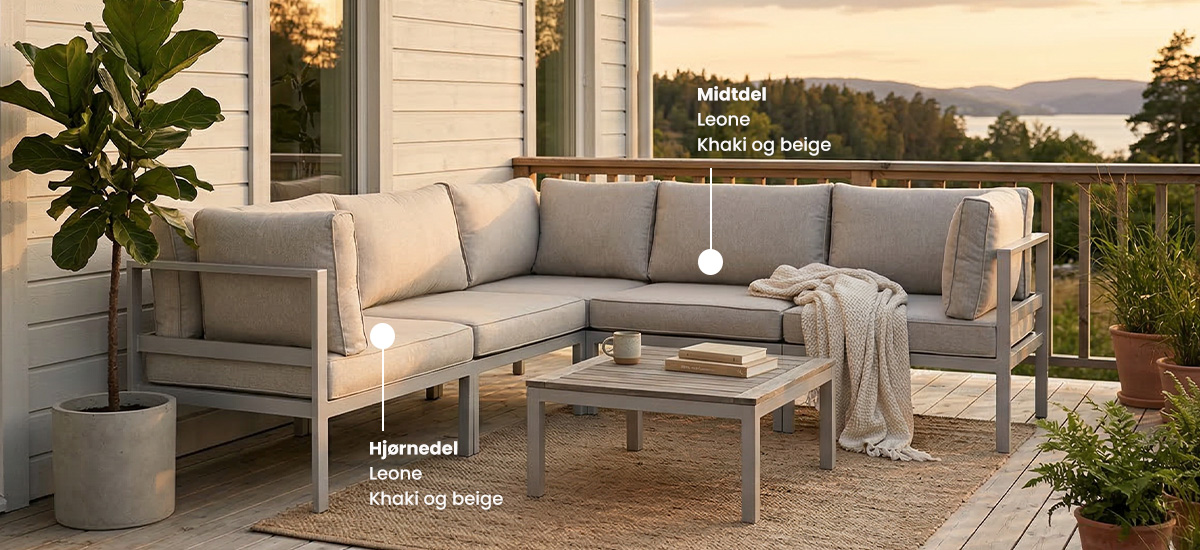 Oppdag mulighetene med Leone Byggbare sofasystem til hagen