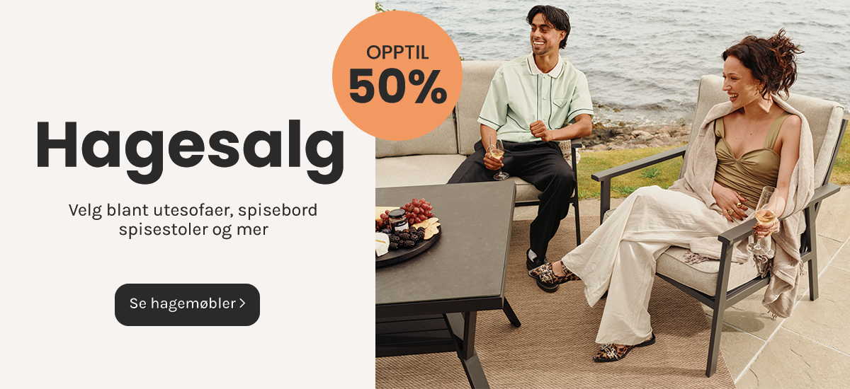 Hagesalg med opptil 50% rabatt