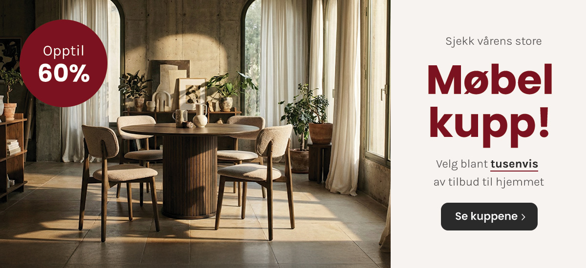 Møbelkupp med rabatter til hjemmet