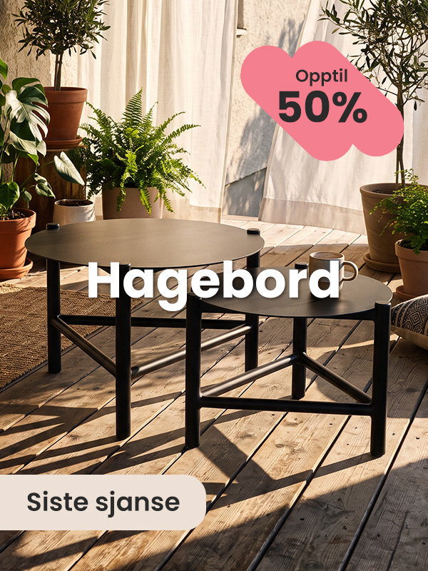 Hagebord på lager