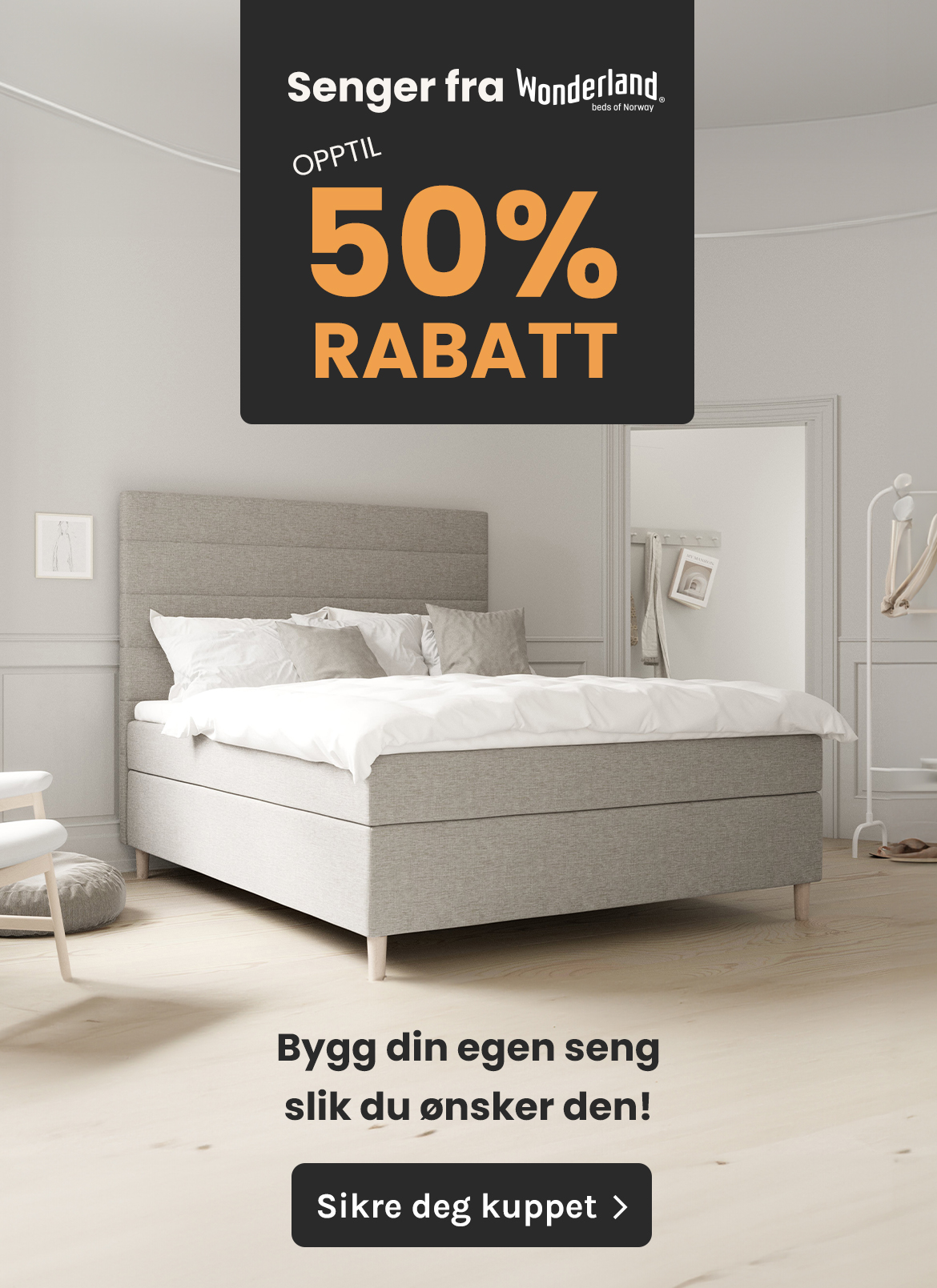 Spar opptil 50% på Wonderland senger
