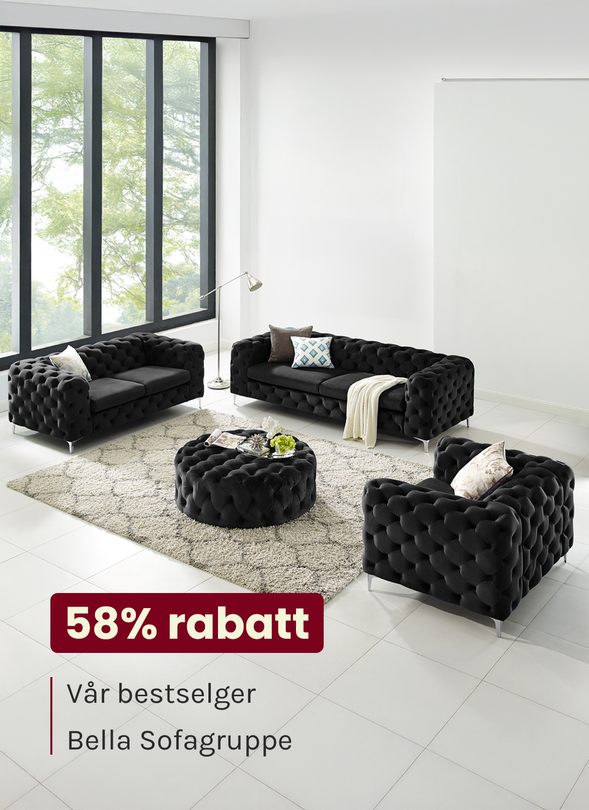 Bella sofagruppe til 58%
