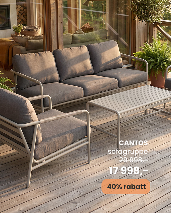 Cantos sofagruppe til uteområdet