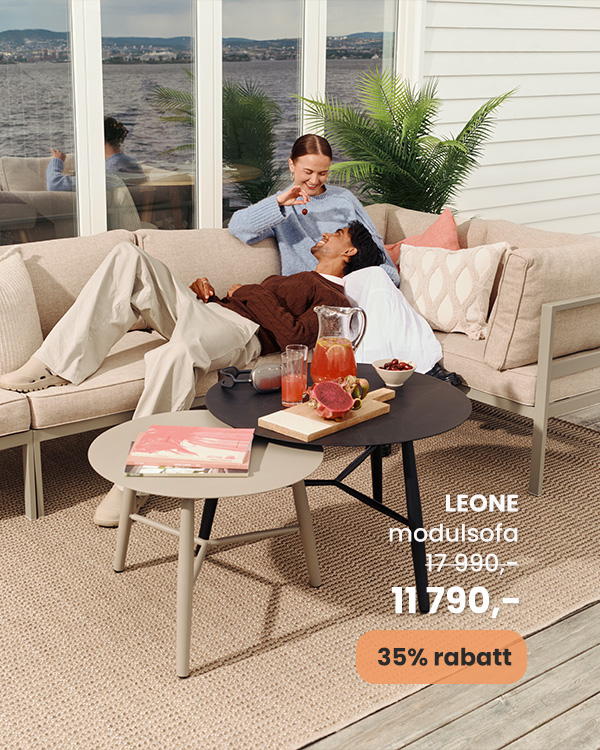 Leone Hjørnesofa til hagen