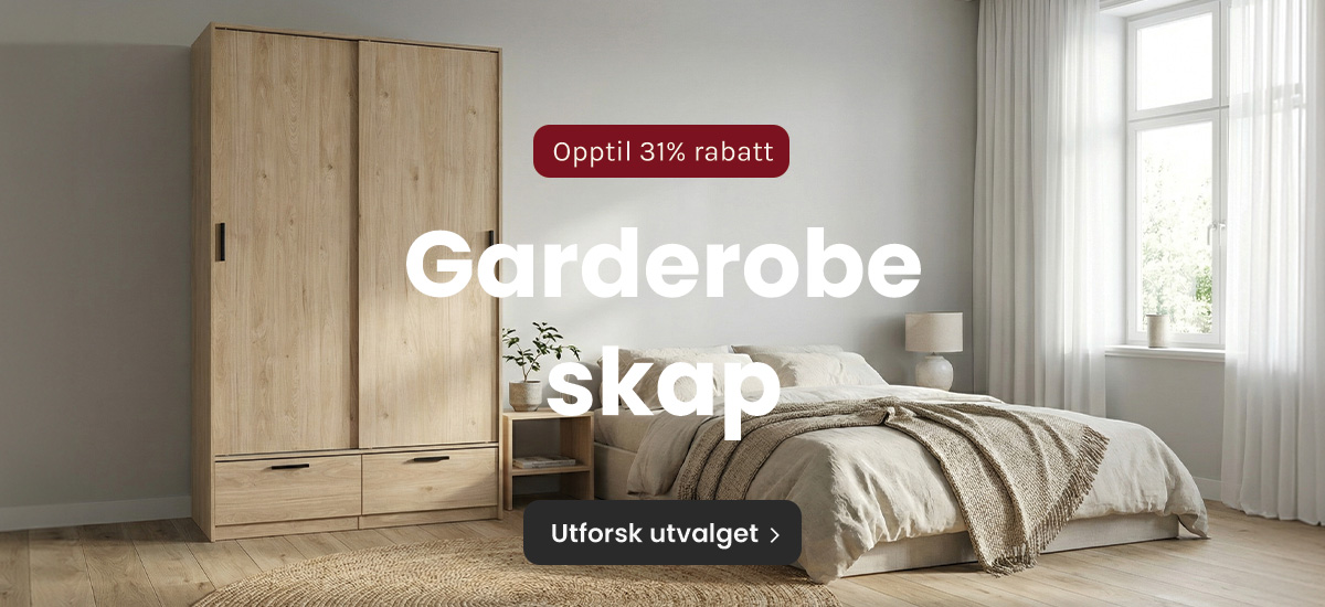 Kupp på garderobeskap
