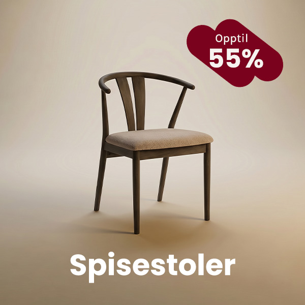 Opptil 50% på spisestoler