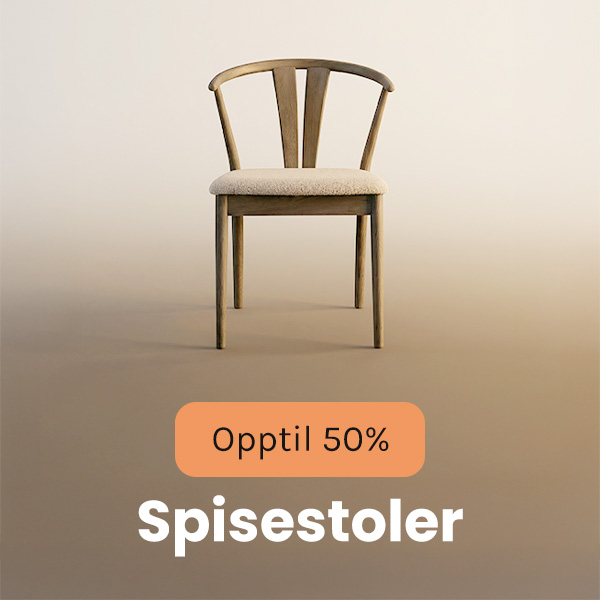 Opptil 60% på spisestoler