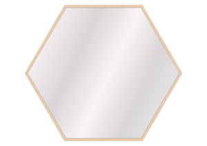 Scandi Speil Hexagon Eik