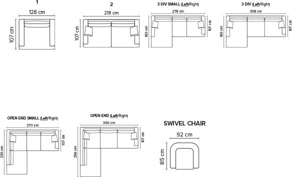 Bygg din egen sofa med Andango Moduloppsett