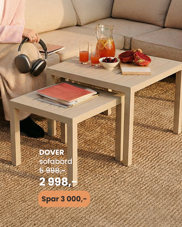 Hagebord med opptil 50% rabatt