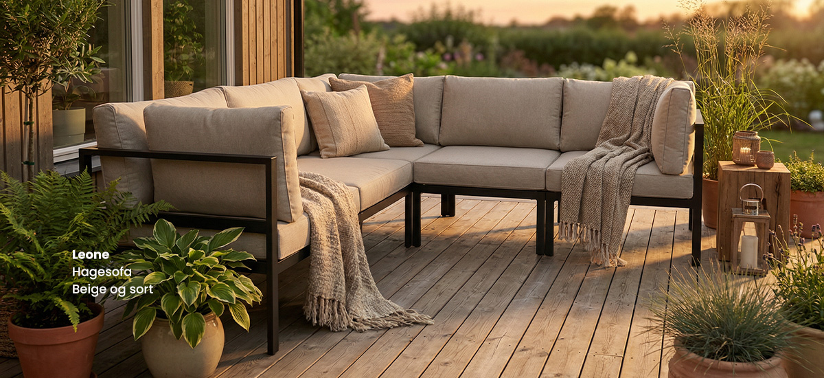 Oppdag mulighetene med Leone Byggbare sofasystem til hagen
