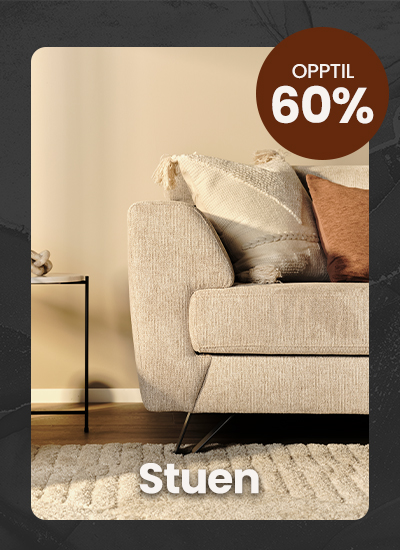 Opptil 55% på møbler til stuen